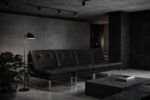 Modular Sofa / Set of 4 Leather Armchairs by Klöber, Germany, 1980s