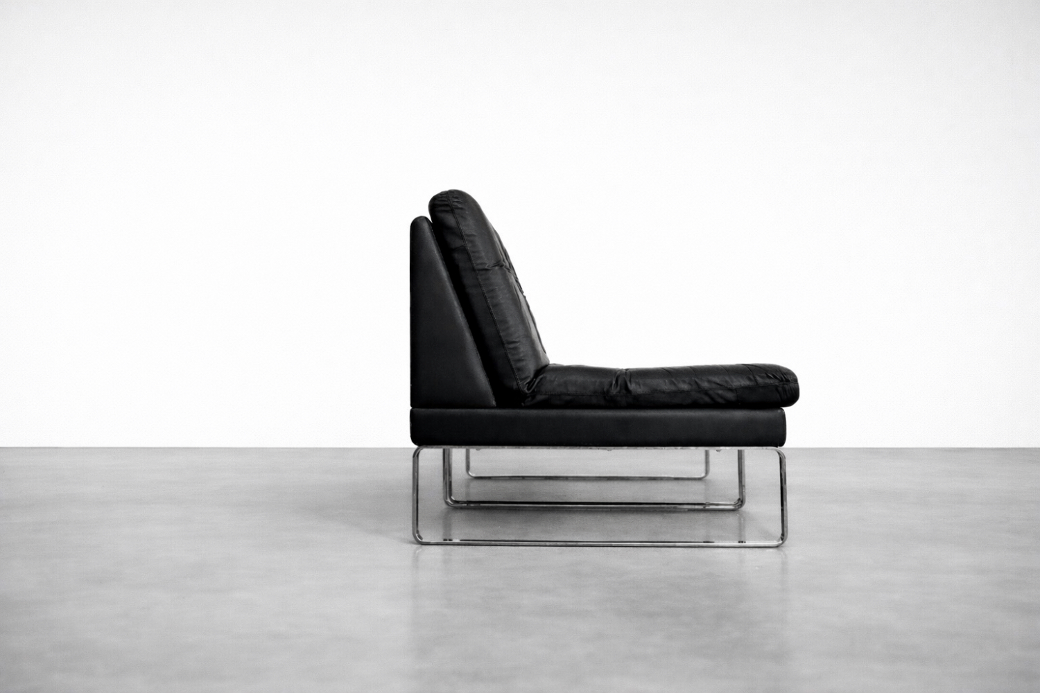Modular Sofa / Set of 4 Leather Armchairs by Klöber, Germany, 1980s
