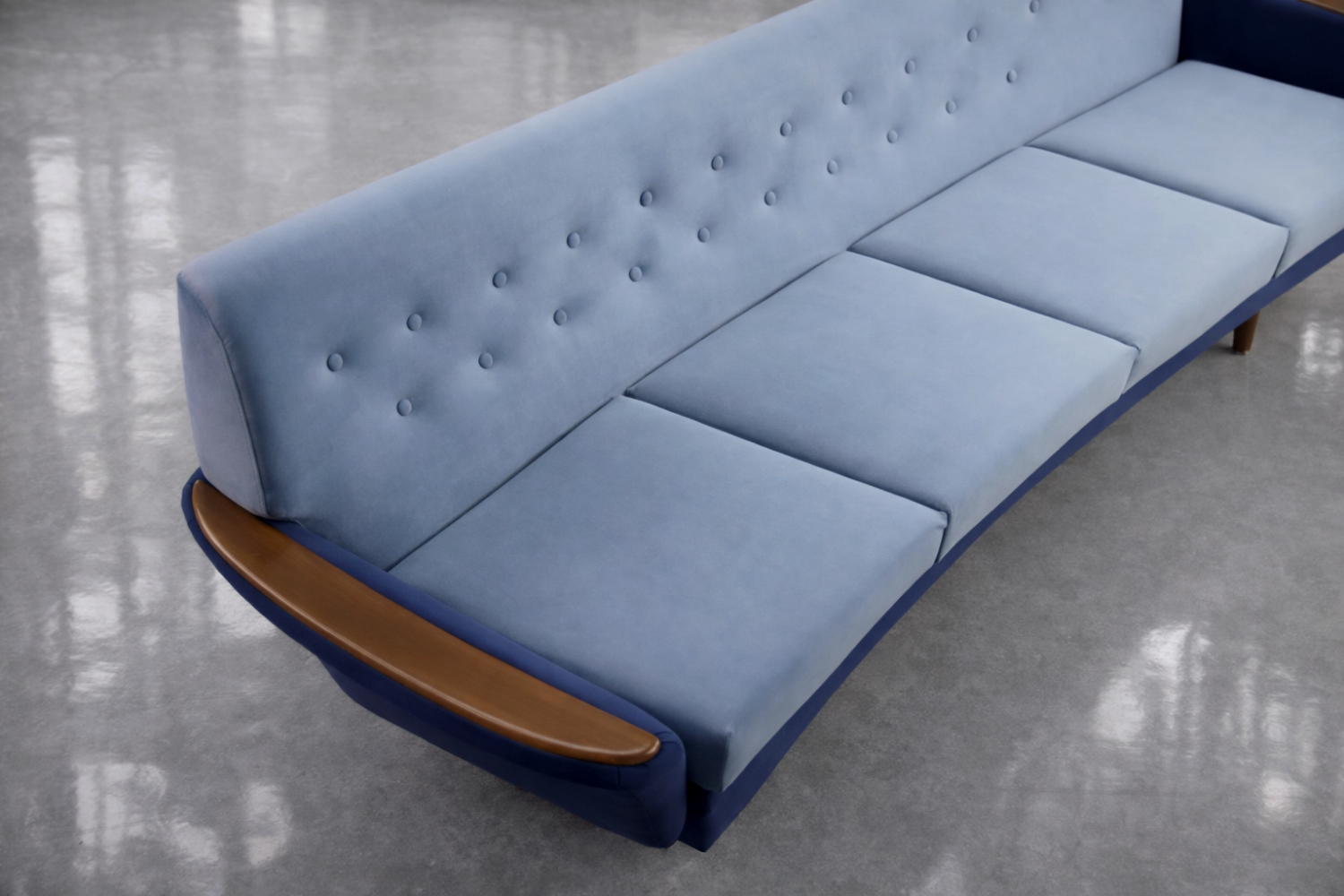 Welurowy komplet wypoczynkowy, Holm Fabriker AB, Szwecja, lata 60