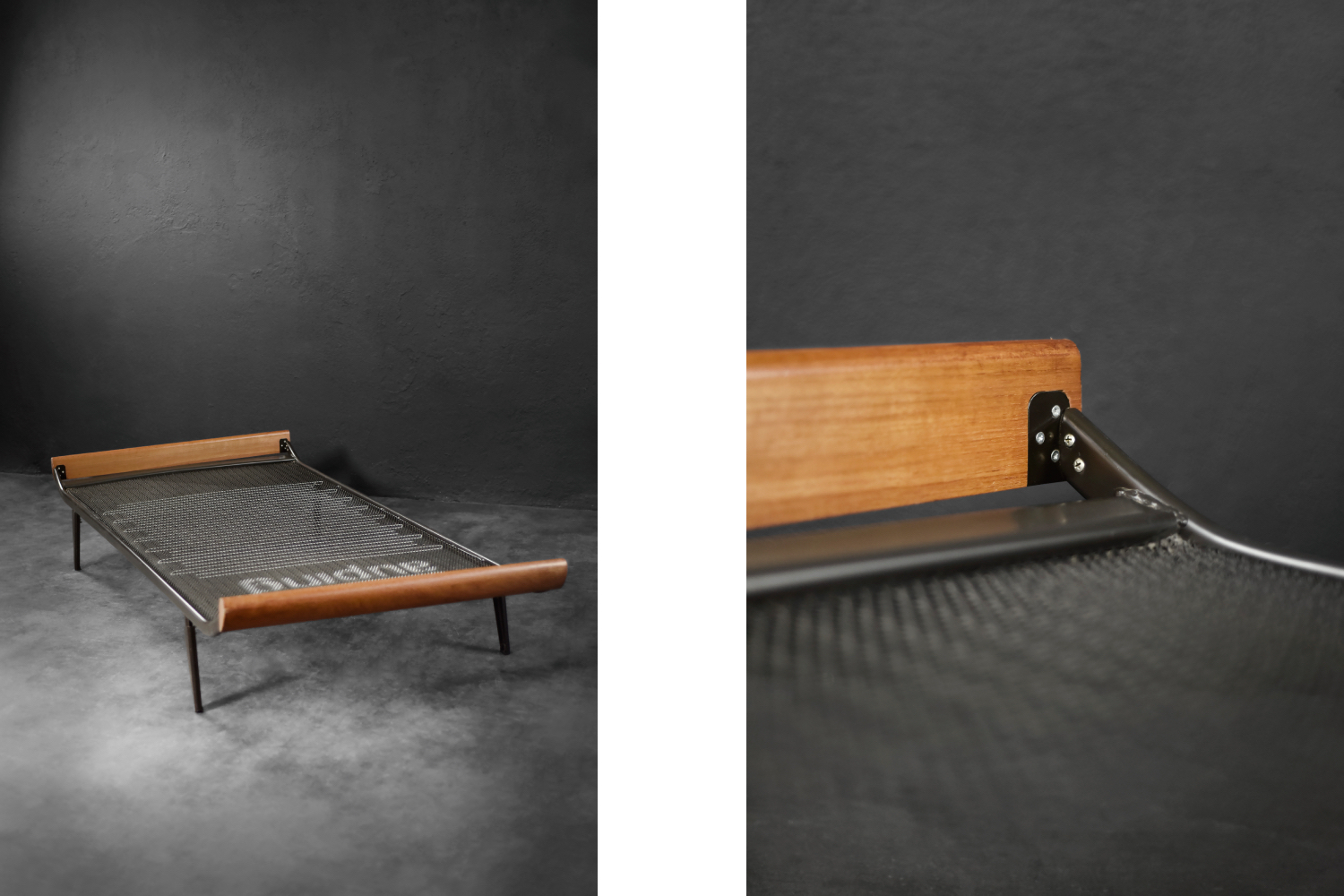 Łóżko Cleopatra, proj. Dick Cordemeijer dla Auping, Holandia, 1953