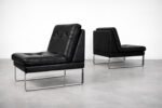 Modular Sofa / Set of 4 Leather Armchairs by Klöber, Germany, 1980s