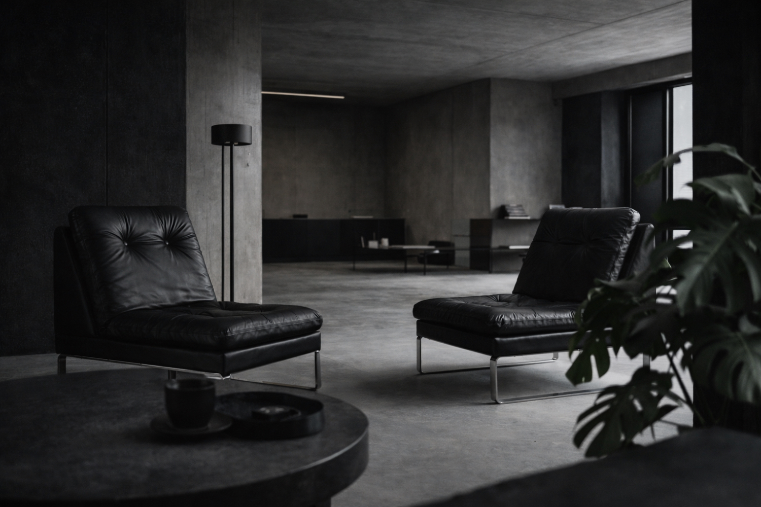 Modular Sofa / Set of 4 Leather Armchairs by Klöber, Germany, 1980s