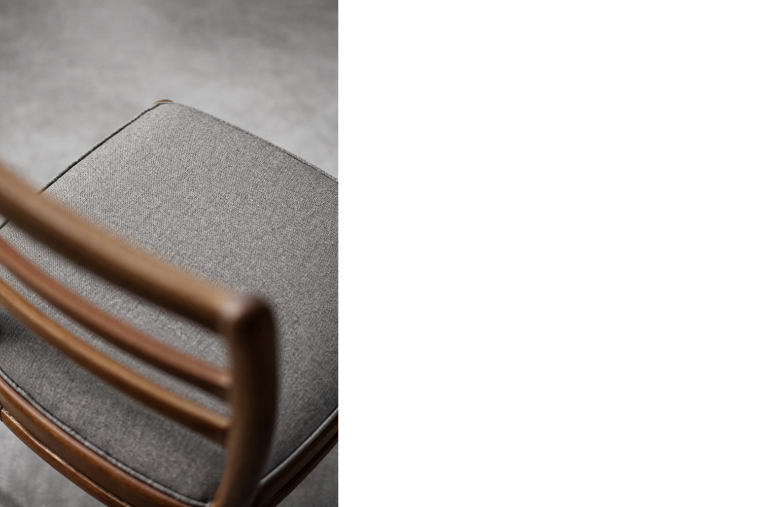 Komplet 4 eleganckich krzeseł tekowych, Dania, lata 60