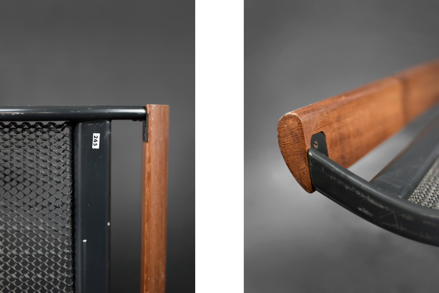 Metalowe łóżko Cleopatra, proj. Dick Cordemeijer dla Auping, Holandia,1953