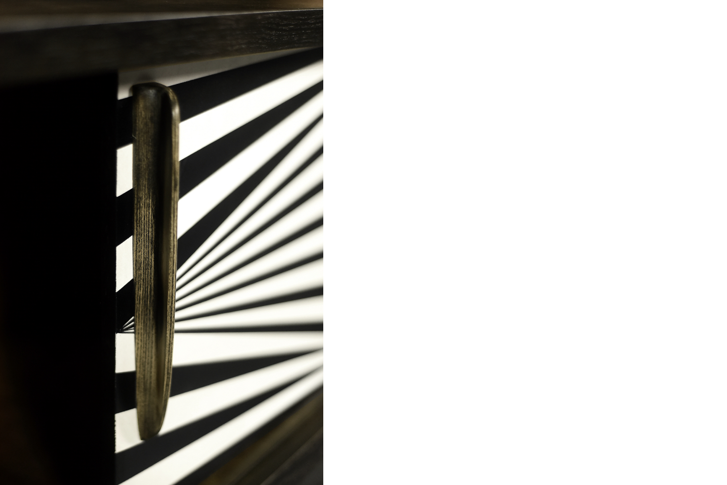 Sideboard vintage z malaturą Op-Art, Skandynawia, lata 60