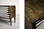 Sideboard vintage z malaturą Op-Art, Skandynawia, lata 60