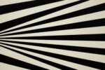 Sideboard vintage z malaturą Op-Art, Skandynawia, lata 60