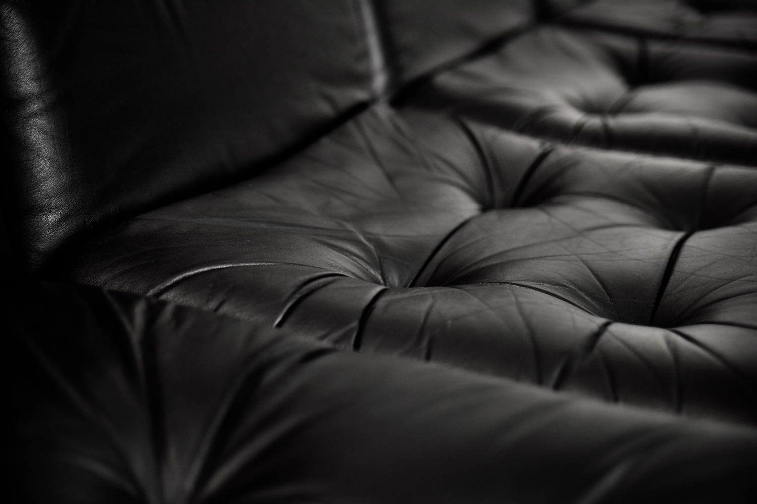 Modular Sofa / Set of 4 Leather Armchairs by Klöber, Germany, 1980s