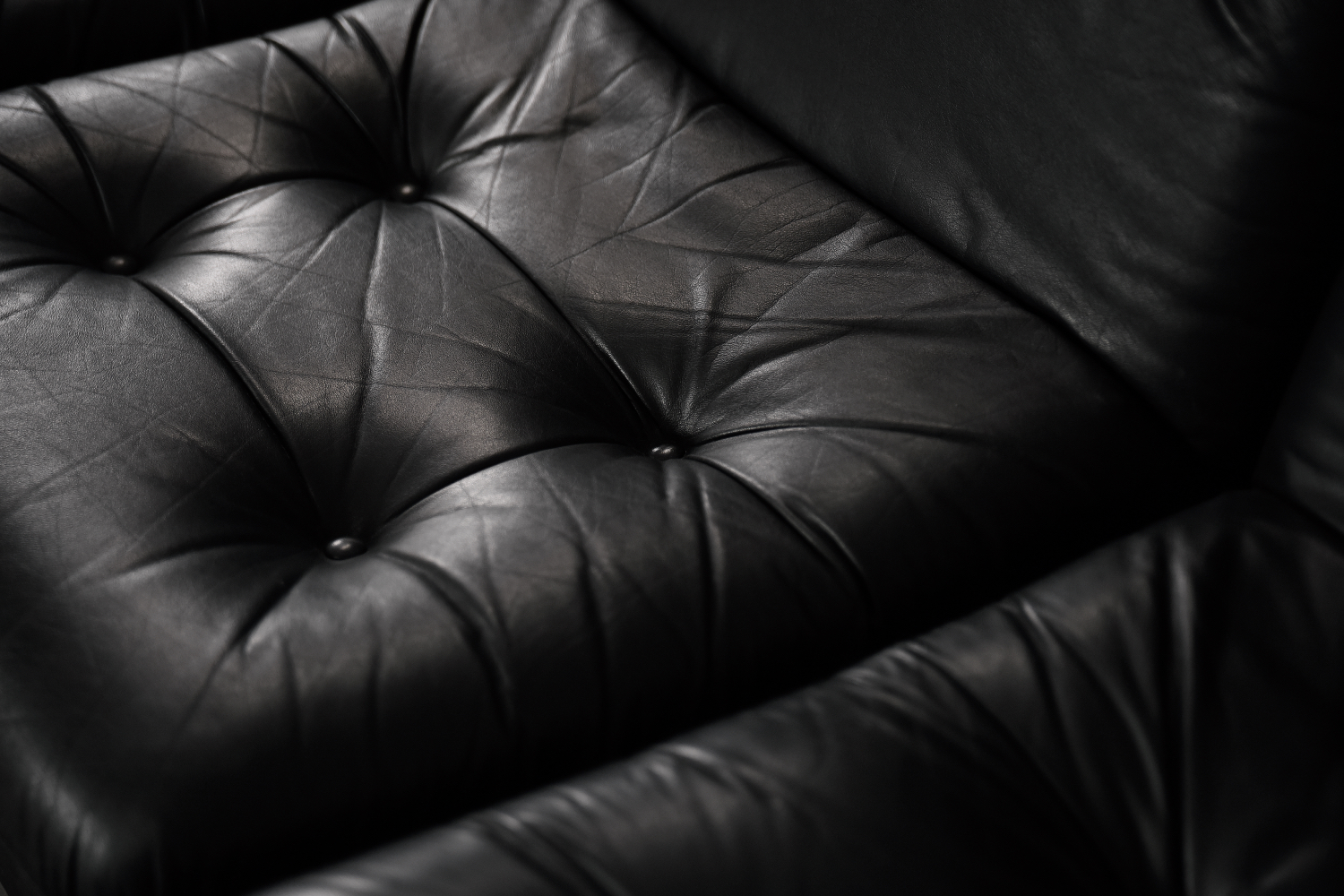 Modular Sofa / Set of 4 Leather Armchairs by Klöber, Germany, 1980s