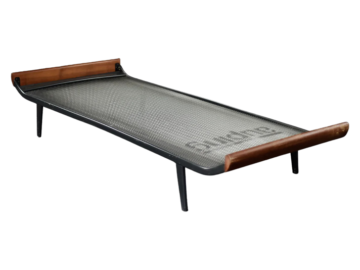 Metalowe łóżko Cleopatra, proj. Dick Cordemeijer dla Auping, Holandia,1953