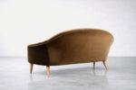 Brązowa sofa Paradiset, proj. Kerstin Hörlin-Holmquist dla Nordiska Kompaniet, Szwecja, lata 50