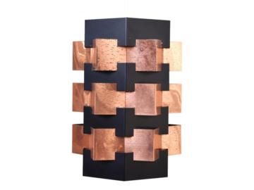 Lampa wisząca proj. Svend Aage, prod. Holm Sørensen, Dania, lata 60