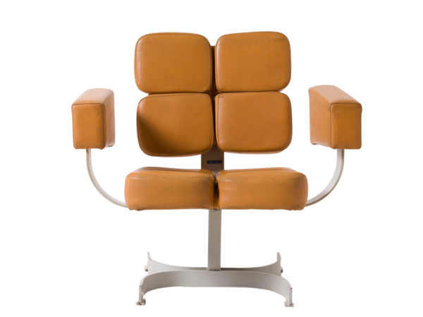 Obrotowy fotel brutalistyczny, Czechosłowacja, lata 70