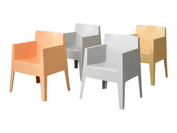 Zestaw 4 krzeseł Atlantide Collection Toy, proj. Philippe Starck dla Driade, Włochy, lata 90