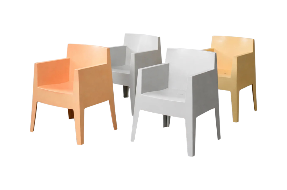 Zestaw 4 krzeseł Atlantide Collection Toy, proj. Philippe Starck dla Driade, Włochy, lata 90