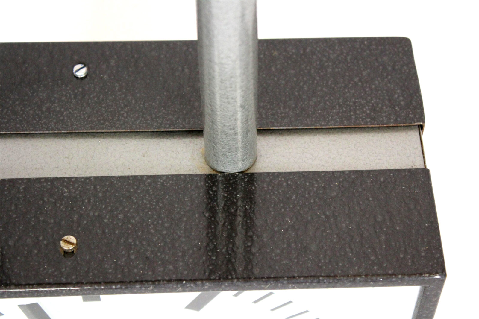 Dwustronny zegar kolejowy/fabryczny, Pragotron, Czechosłowacja, lata 80