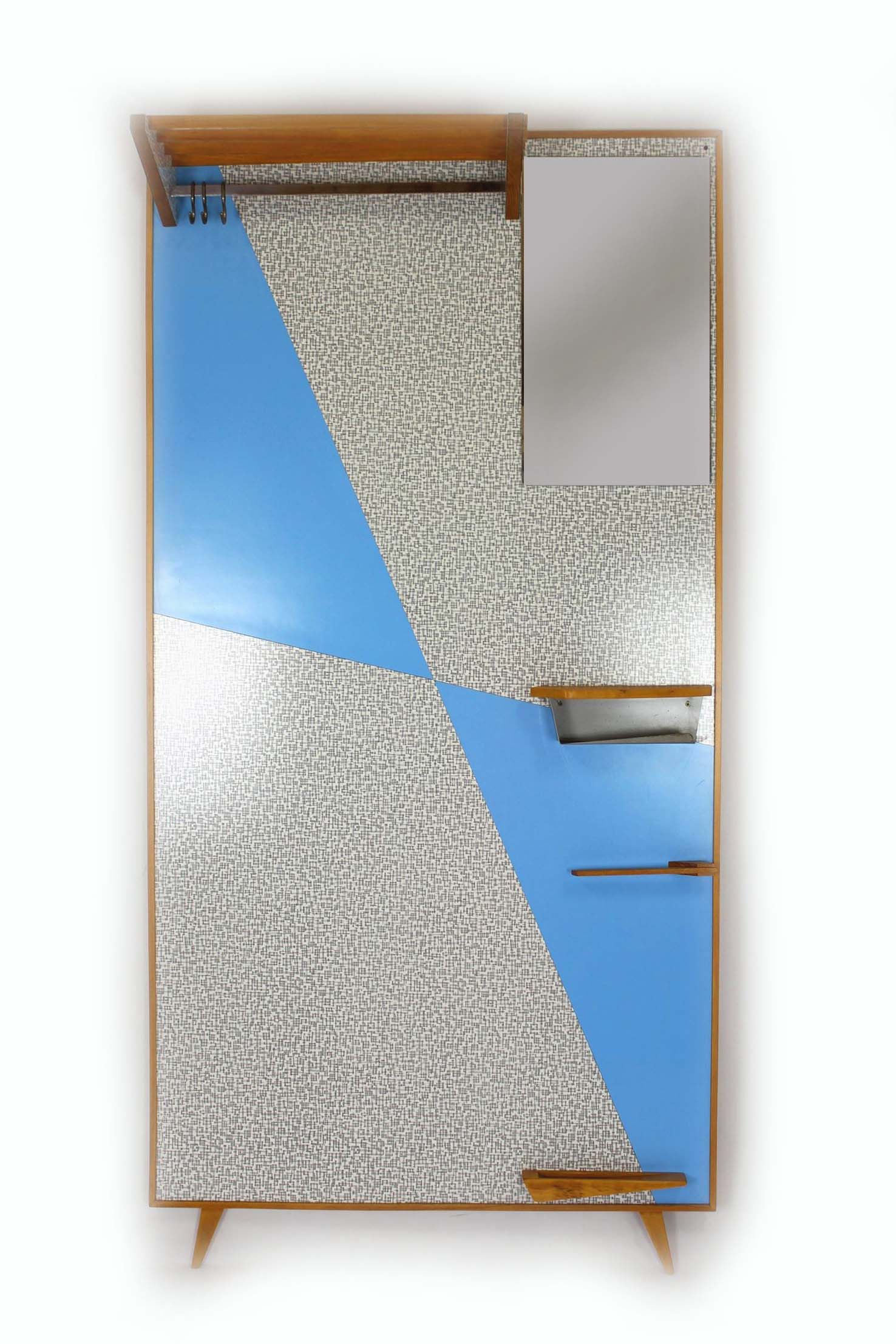Modernist Hall Stand, Drevokov Blatna, Czechoslovakia, 1970s