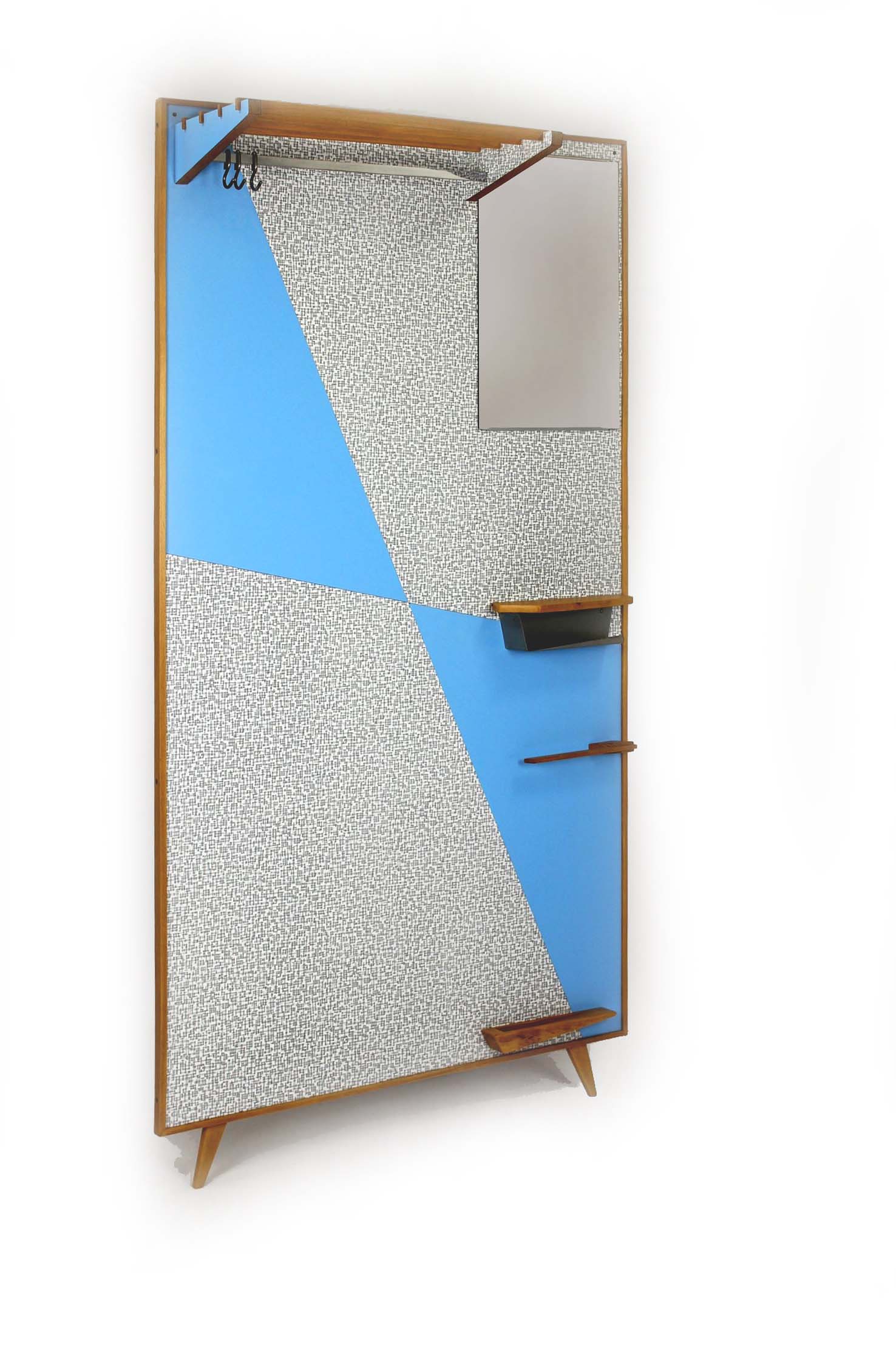 Modernist Hall Stand, Drevokov Blatna, Czechoslovakia, 1970s
