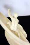 Ceramic Rower Figurine, Jihokera Bechyně, Czechoslovakia, 1950s