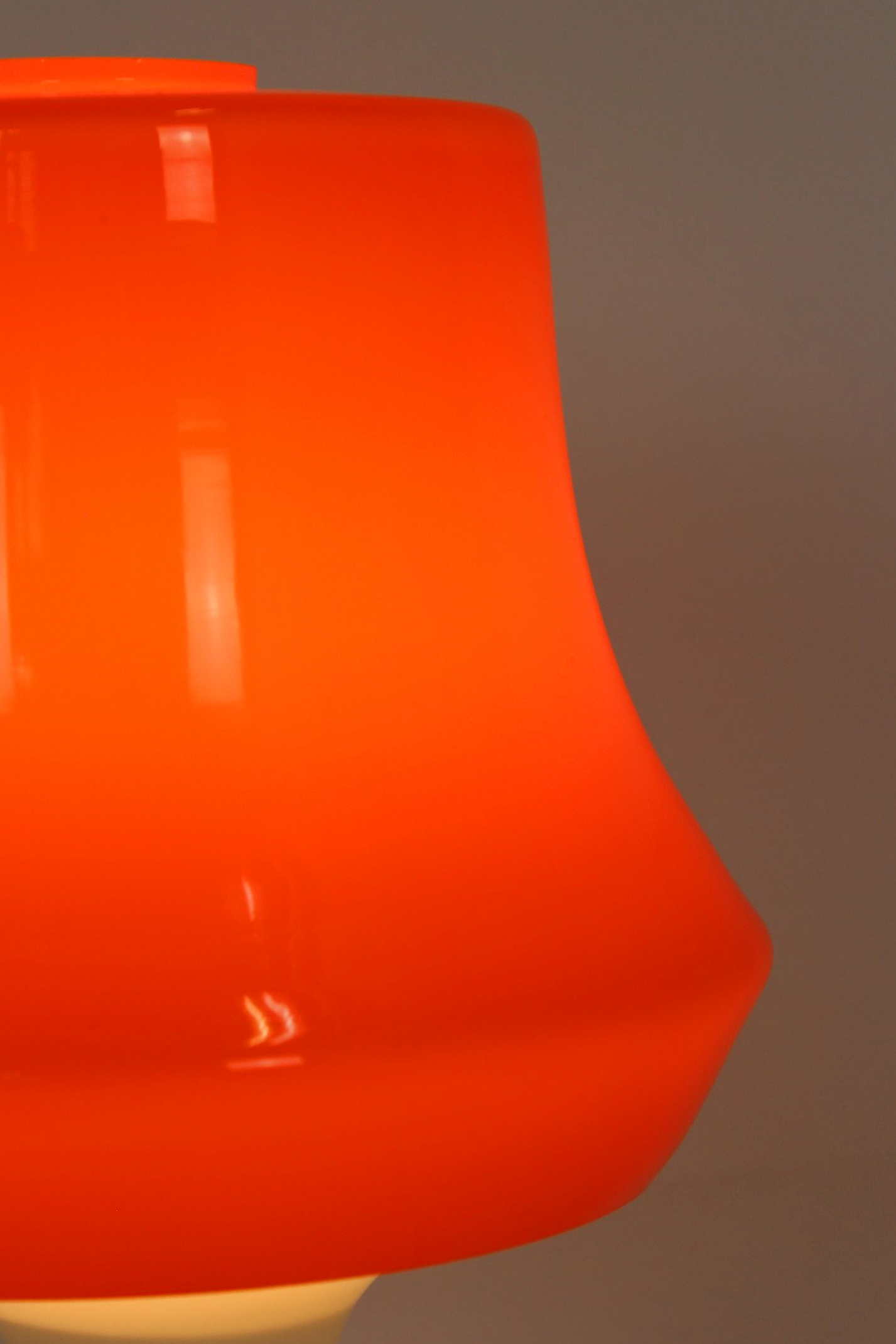 Szklana lampa, Osvetlovaci Sklo, Czechosłowacja, lata 70