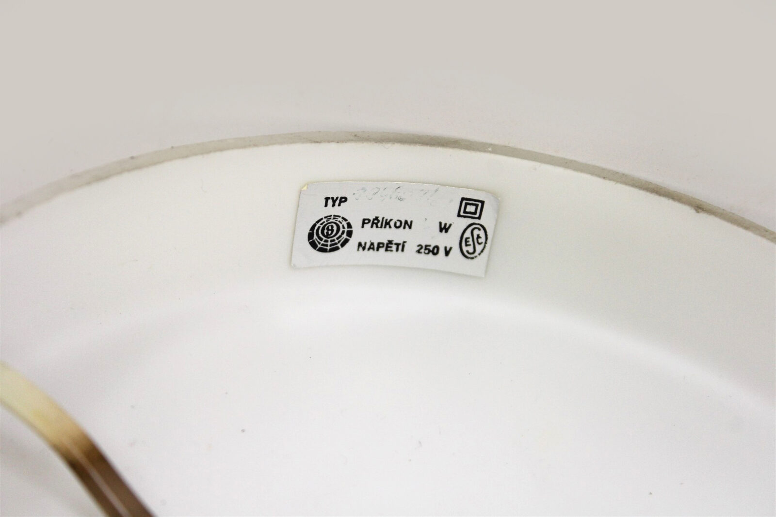 Szklana lampa, Osvetlovaci Sklo, Czechosłowacja, lata 70