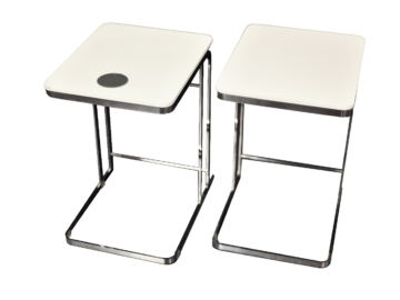 Para stolików Carlotta, proj. Antonio Citterio dla Flexform, Włochy, 1997