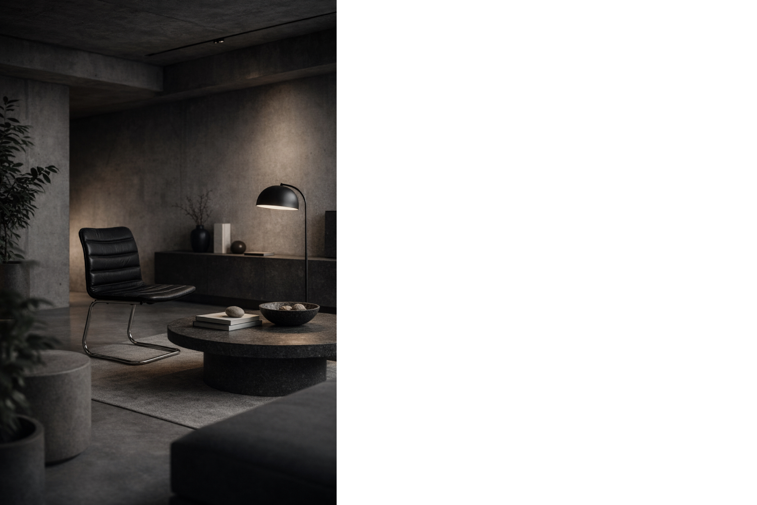 Minimalistyczne skórzane krzesła, POL International, Niemcy, lata 60