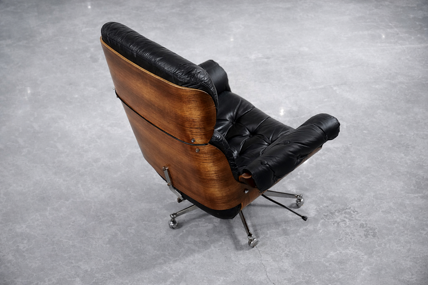 Obrotowy fotel gabinetowy, proj. Martin Stoll dla Giroflex, Szwajcaria, lata 60