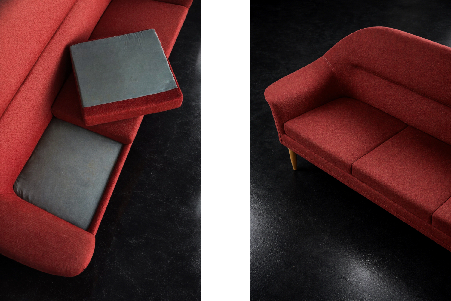 Vintage three-seater sofa, Bröderna Anderssons, Sweden, 1950s