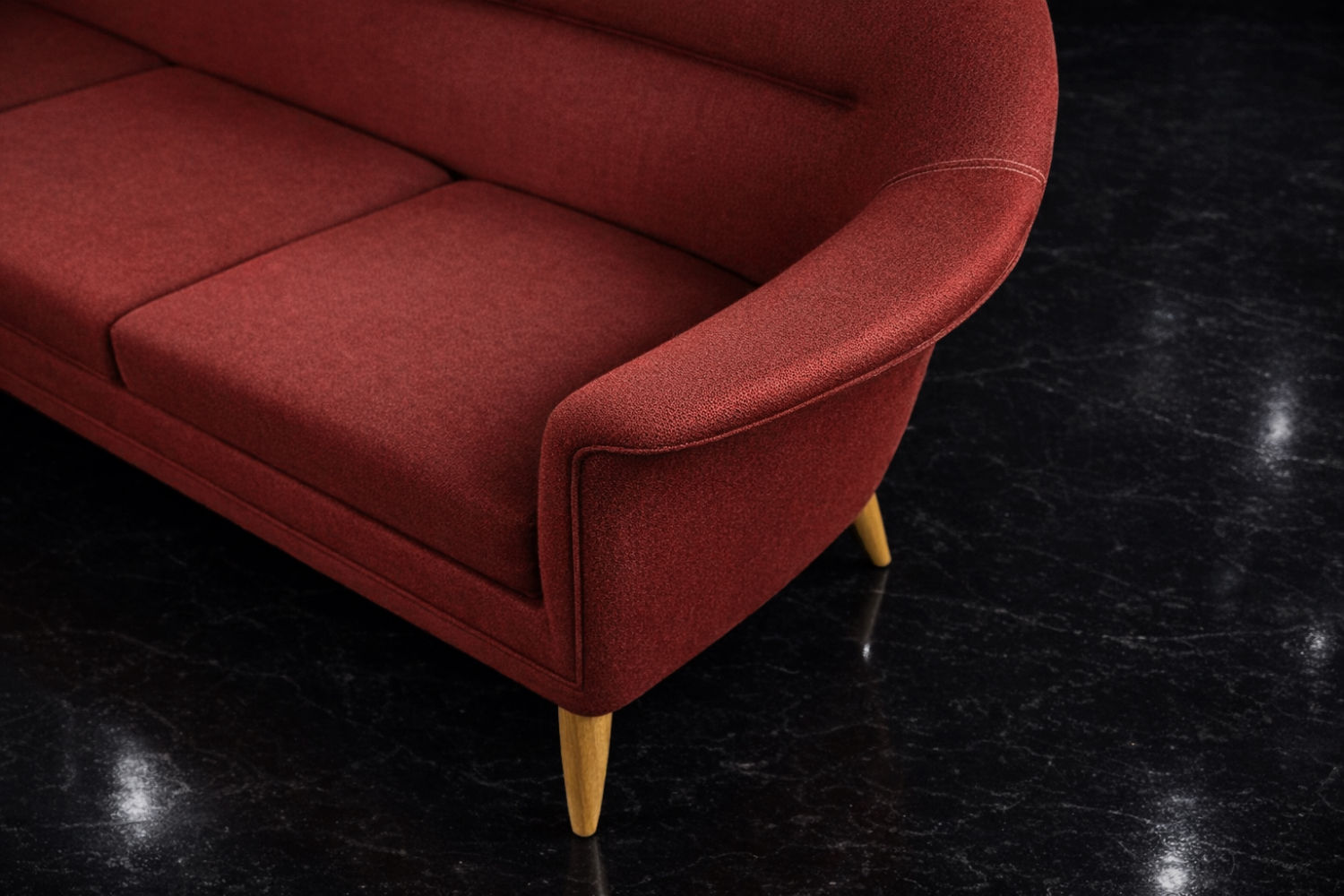 Vintage three-seater sofa, Bröderna Anderssons, Sweden, 1950s