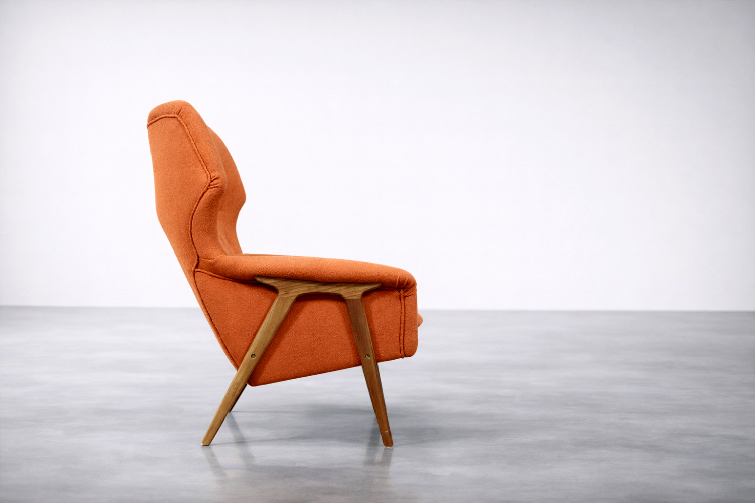 Fotel Master Mid-Century Modern, proj. T. Afdal dla Bruksbo Nesjestranda Møbelfabrik, Norwegia, lata 60