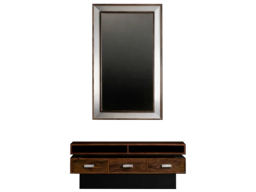 Palisandrowa konsola z lustrem Ambassador, Fröseke Nybrofabriken Ab, Szwecja, lata 60