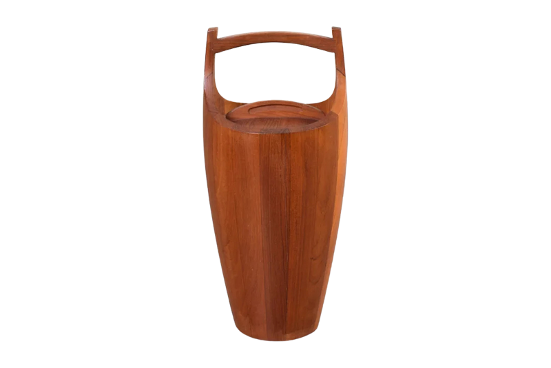 Vintage ice bucket, designed by Jens Quistgaard, manufactured by Dansk Design, Denmark, 1960s