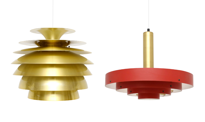 Skandynawskie lampy vintage
