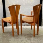 Pair of brutalist chairs by Ansager Møbler, Denmark, 1970s/80s