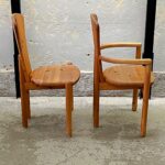 Pair of brutalist chairs by Ansager Møbler, Denmark, 1970s/80s