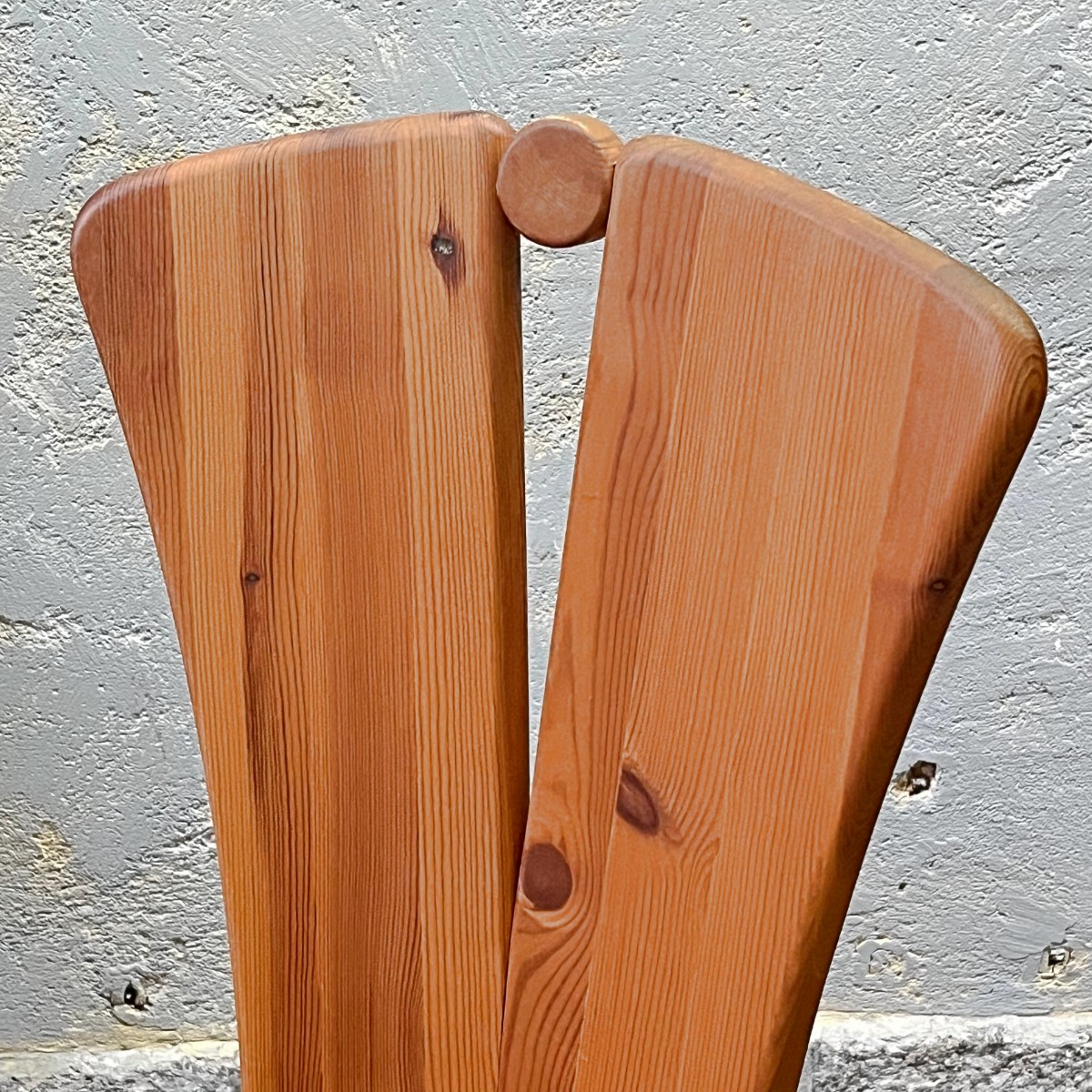 Pair of brutalist chairs by Ansager Møbler, Denmark, 1970s/80s