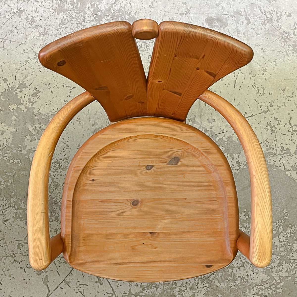 Pair of brutalist chairs by Ansager Møbler, Denmark, 1970s/80s