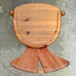 Pair of brutalist chairs by Ansager Møbler, Denmark, 1970s/80s