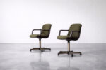 Pair of vintage office chairs, designed by Charles Pollock, Comforto, Germany, 1970s