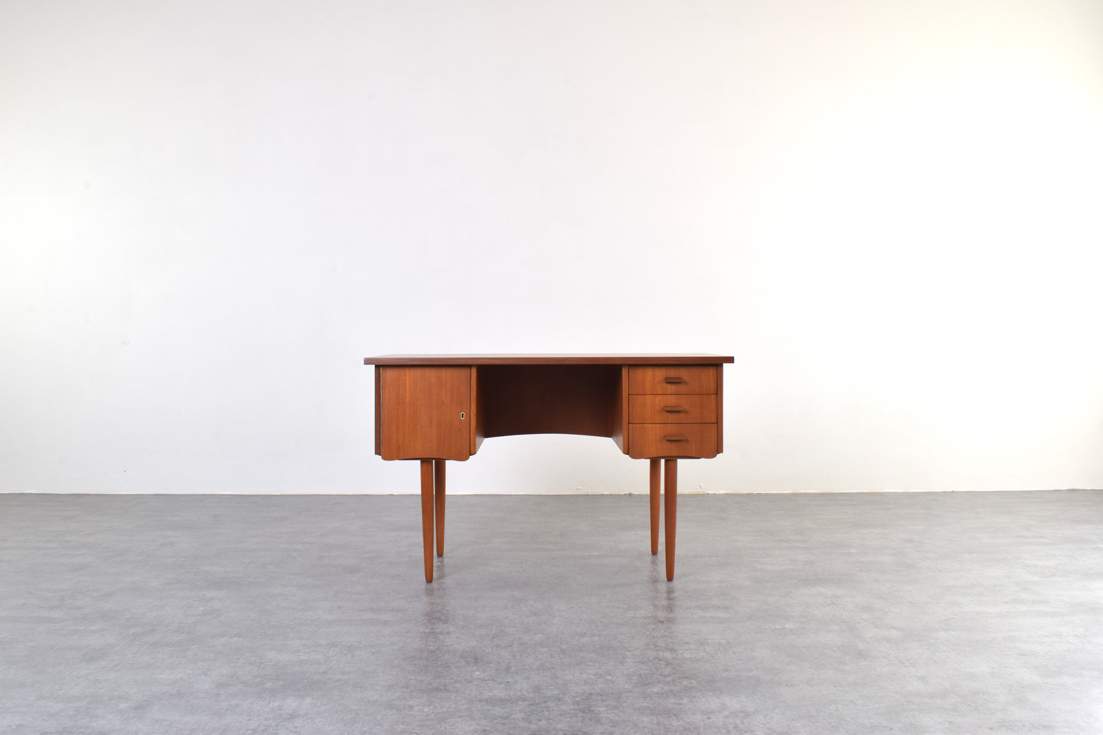 Scandinavian teak desk, Denmark, 1960s