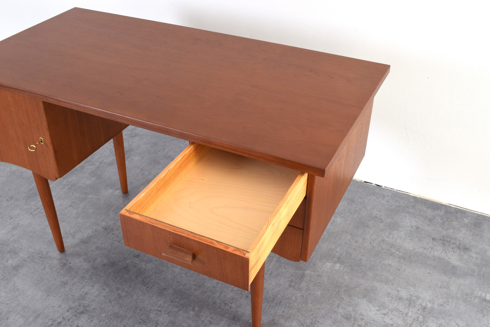 Scandinavian teak desk, Denmark, 1960s