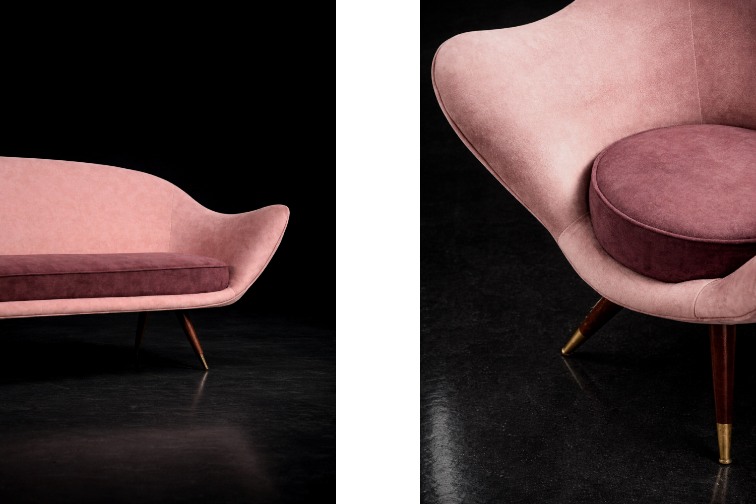 Vintage Paged seating set, PRL, 1970s