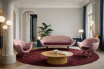 Vintage Paged seating set, PRL, 1970s