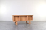 Vintage oak desk, designed by Henning Jensen & Torben Valeur for Dyrlund, Denmark, 1960s