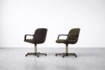 Pair of vintage office chairs, designed by Charles Pollock, Comforto, Germany, 1970s