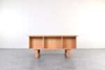Vintage oak desk, designed by Henning Jensen & Torben Valeur for Dyrlund, Denmark, 1960s
