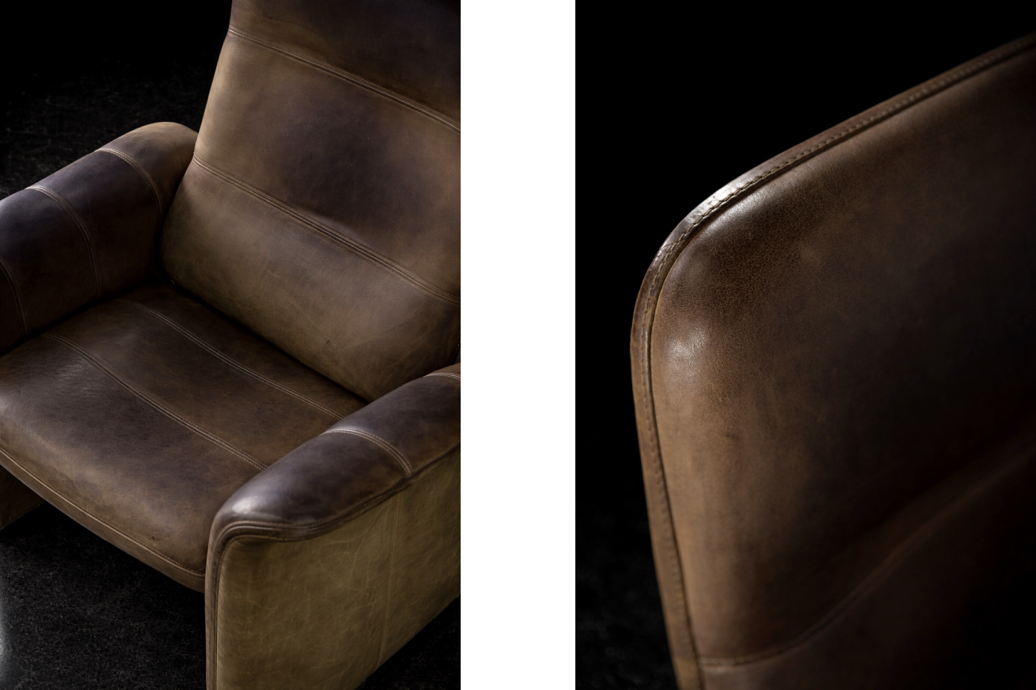 Vintage DS-50 leather armchair, De Sede, Switzerland, 1970s