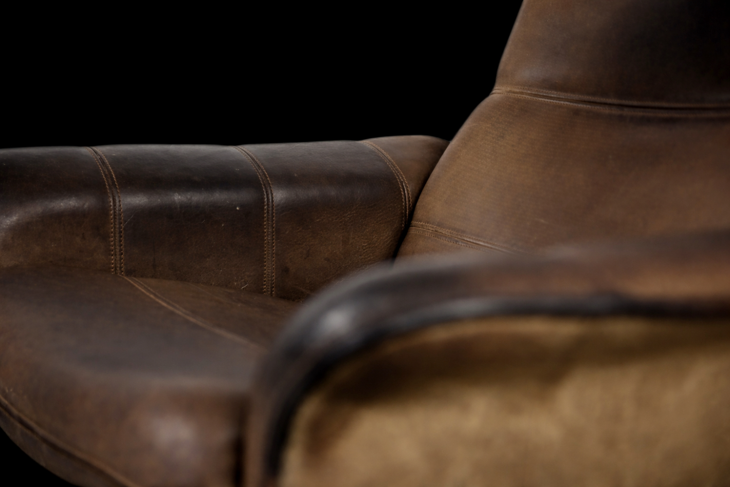 Vintage DS-50 leather armchair, De Sede, Switzerland, 1970s