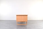 Vintage oak desk, designed by Henning Jensen & Torben Valeur for Dyrlund, Denmark, 1960s